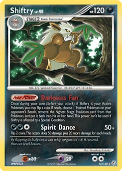 Shiftry Pokémon card, number 14