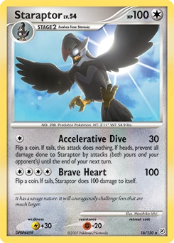 Staraptor Pokémon card, number 16