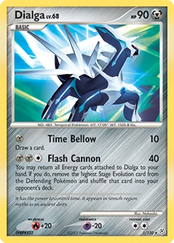 Dialga Pokémon card, number 1
