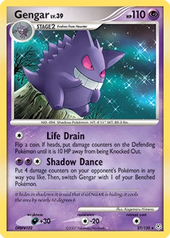Gengar Pokémon card, number 27