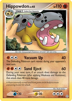 Hippowdon Pokémon card, number 29