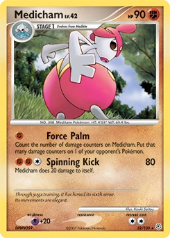 Medicham Pokémon card, number 32