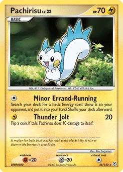Pachirisu Pokémon card, number 35