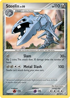 Steelix Pokémon card, number 38