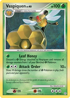Vespiquen Pokémon card, number 39