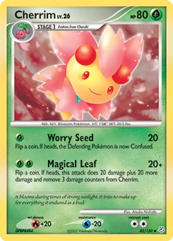 Cherrim Pokémon card, number 45