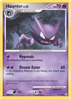Haunter Pokémon card, number 50