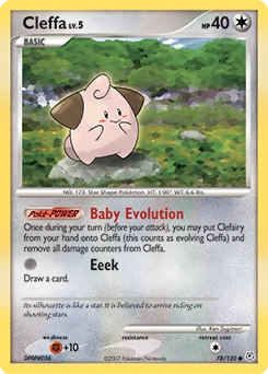 Cleffa Pokémon card, number 78