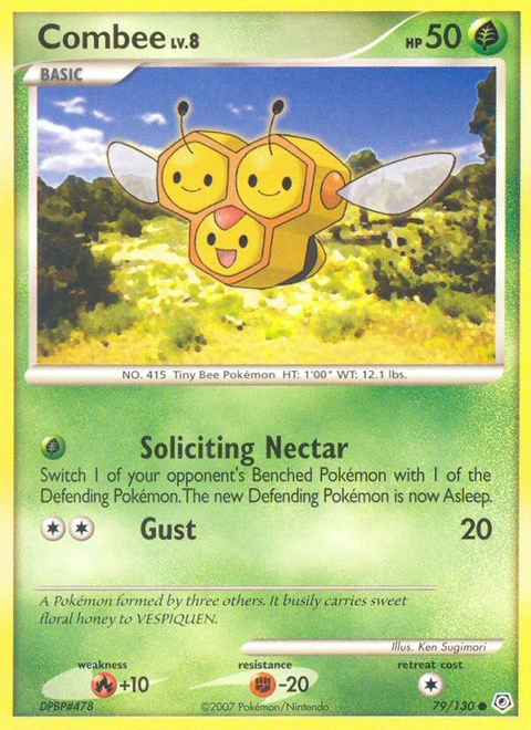 Combee Pokémon card from Diamond & Pearl, number 79 (Standard print)