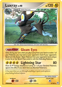 Luxray Pokémon card, number 7