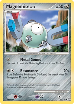 Magnemite Pokémon card, number 87