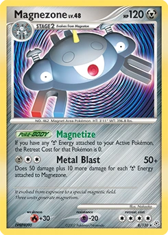 Magnezone Pokémon card, number 8