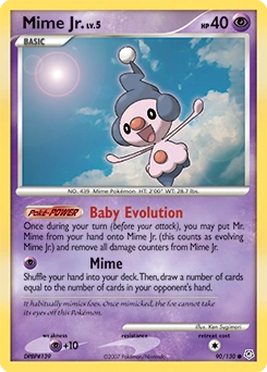 Mime Jr. Pokémon card, number 90