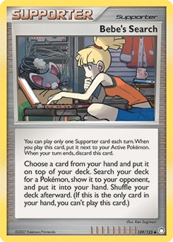 Bebe's Search Pokémon card, number 109