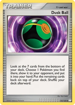 Dusk Ball Pokémon card, number 110