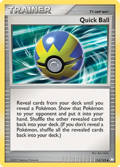 Quick Ball Pokémon card, number 114