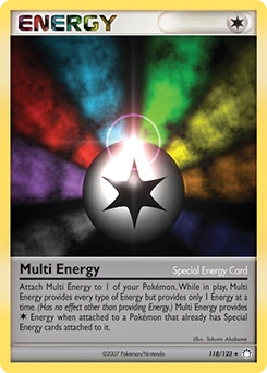 Multi Energy Pokémon card, number 118