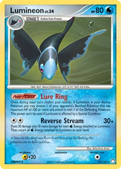 Lumineon Pokémon card, number 11