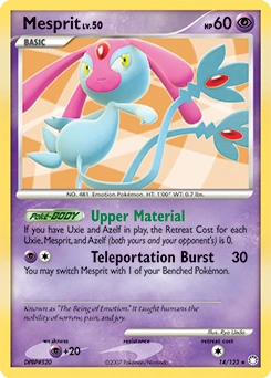 Mesprit Pokémon card, number 14