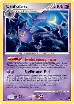 Crobat Pokémon card, number 23