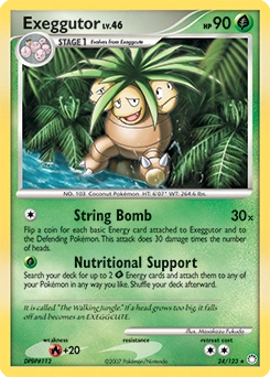 Exeggutor Pokémon card, number 24