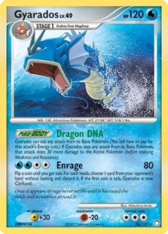 Gyarados Pokémon card, number 26