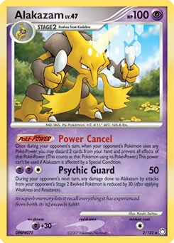 Alakazam Pokémon card, number 2