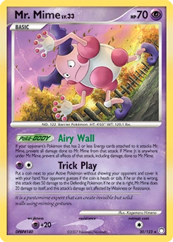 Mr. Mime Pokémon card, number 30