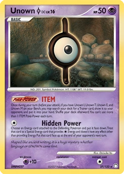Unown [I] Pokémon card, number 37