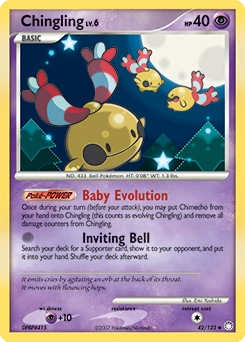 Chingling Pokémon card, number 42