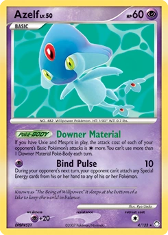 Azelf Pokémon card, number 4
