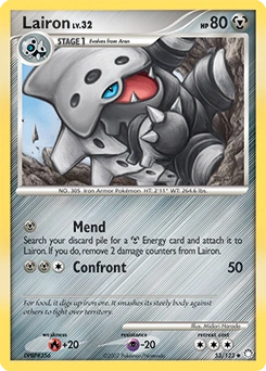 Lairon Pokémon card, number 53