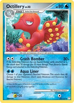 Octillery Pokémon card, number 57