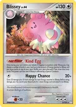Blissey Pokémon card, number 5