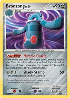 Bronzong Pokémon card, number 6