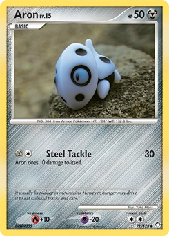 Aron Pokémon card, number 71