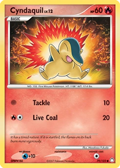 Cyndaquil Pokémon card, number 79