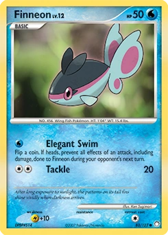 Finneon Pokémon card, number 83