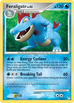 Feraligatr Pokémon card, number 8
