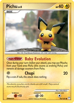 Pichu Pokémon card, number 93