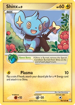 Shinx Pokémon card, number 98