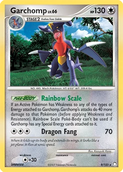 Garchomp Pokémon card, number 9