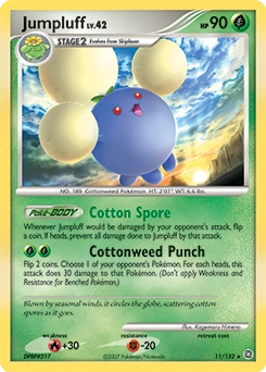 Jumpluff Pokémon card, number 11