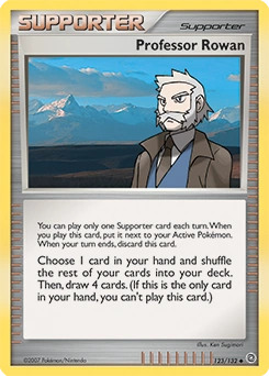 Professor Rowan Pokémon card, number 123