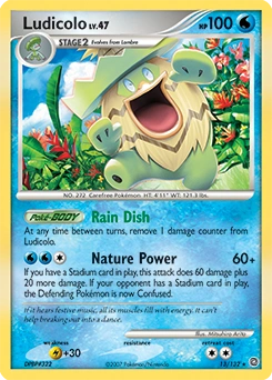 Ludicolo Pokémon card, number 13