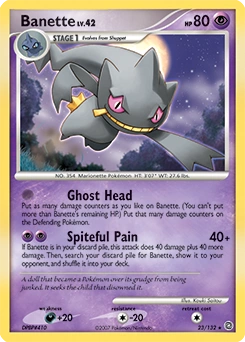 Banette Pokémon card, number 23