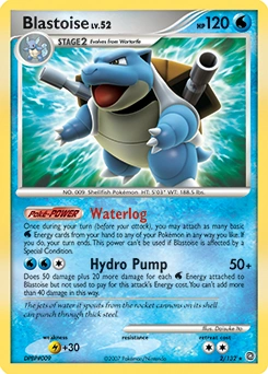 Blastoise Pokémon card, number 2