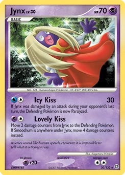 Jynx Pokémon card, number 30
