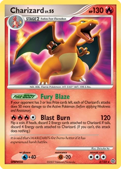 Charizard Pokémon card, number 3