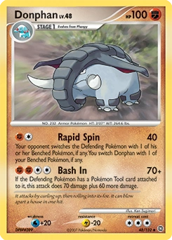 Donphan Pokémon card, number 48